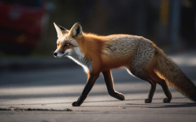 Fuchs kollidiert mit Radfahrer