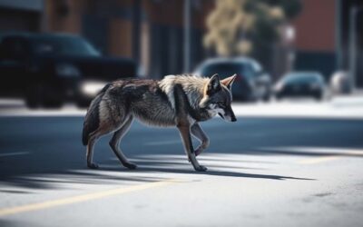 Wolf kollidiert mit Auto